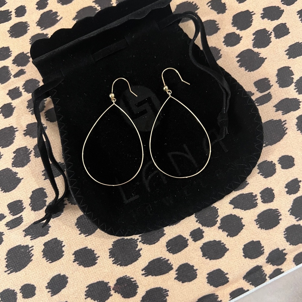 Lana Jewerly Small Flat Oval Drop
